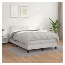vidaXL Boxspringbett 140 x 190 cm Weiß