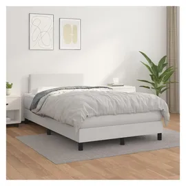vidaXL Boxspringbett 140 x 190 cm Weiß