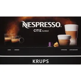 Krups Nespresso Citiz & Milk XN 761B silber + Aeroccino