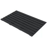 COSTWAY Gartendusche, Bodenplatte, Bodenelement für Solardusche, Pool schwarz