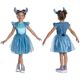 Disney Lilo & Stitch Stitch-Kleid mit Stirnband für Mädchen, offizielles Lizenzprodukt von Disguise, inklusive Stirnband mit Ohren und glitzerndem Netzrock, Kostüm für Kinder im Alter von 3-4 Jahren