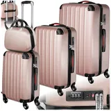 Tectake Pucci Koffer-Set 4-tlg. gold