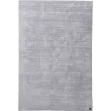 Tom Tailor Webteppich Shine Uni 160 x 230 cm Viskose Silber