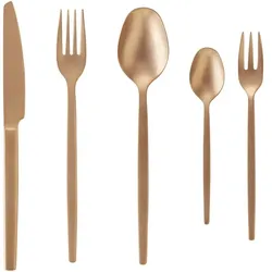 60 tlg. Besteckset ALEX BRONZE, mit bronze, matte PVD Beschichtung, Chromnickelstahl 18/10