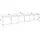SKRAUT HOME Lowboard 309x61 cm Schwarz Eiche Holzwerkstoff