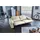 KAWOLA Sofa FINN 3-Sitzer mit Relaxfunktion Leder cremeweiß