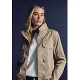 STREET ONE Damen A212577 Kurze Jacke mit Druckknopfleiste, Beige, 44