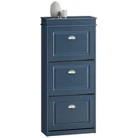 SoBuy Schuhkipper 53 x 118 x 24 cm blau / blau