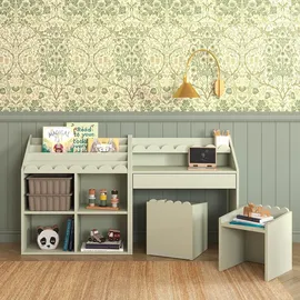 OEM Kinderbücherregal Book Nook 71 x 76 x 33 cm MDF grün