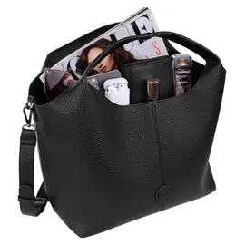 Bugatti Zoe Shopper Kunstleder Schwarz