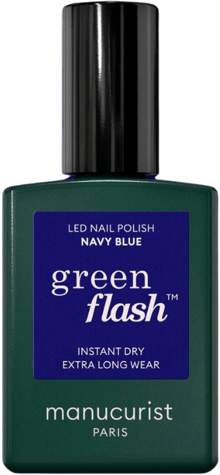 Green Flash Nail Polish Navy Blue