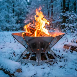 boxio FIRE Bundle: Feuerschale mit Grill in Eurobox