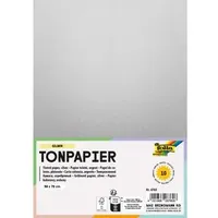 Folia Tonpapier silber 50 x 70 cm 10 Blatt
