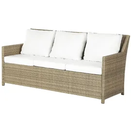 Beliani Fonti Loungeset 5-Sitzer braun/weiß