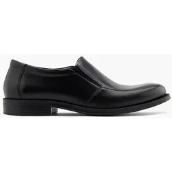 Leder Komfort Business Slipper - Herren - schwarz - 46