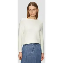s.Oliver Strickpullover mit U-Boot Ausschnitt, weiß