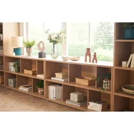 miliboo Niedriger Bücherschrank 140 x 0 x 0 cm Braun