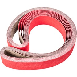 PFERD Keramikkorn Schleifband BA 75x2000mm CO-COOL40 für Edelstahl-Schliff mit Bandschleifer