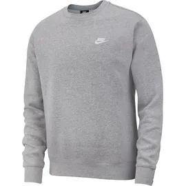 Nike Sportswear Club Fleece Crew Sweatshirt Herren dk grey heather/white S
