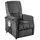 Livetastic Relaxsessel Harry Velours 77 x 107 x 88 cm Dunkelgrau mit Relaxfunktion