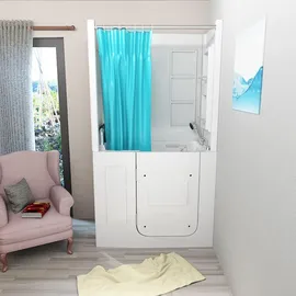 AcquaVapore Badewanne mit Tür 110 x 68 cm (S08D-C-L)