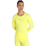Puma Liga Baselayer Tee LS T-Shirt Longsleeve, Fluo Yellow, XL