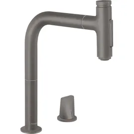Hansgrohe Metris Select M71 Einhebelmischer Brushed Black