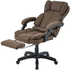 Trisens Bürostuhl mit gepolsterten 3-Punkt-Armlehnen Schreibtischstuhl mit Kopf- und Fußstütze ergonomischer mit einer verstellbaren Rückenlehne für gesündere Sitzpositionen