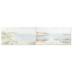 Bild DKD Home Decor 140 x 3,7 x 70 cm Strand Mediterraner (2 Stück)