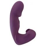 Javida Vibrator „4 Function“ mit Klopf-Funktion und Klitoris-Sauger, lila