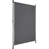 Tectake tectake® Klemmmarkise Taija mit Handkurbelschwarz