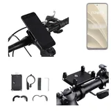 K-S-Trade Smartphone-Halterung für Lava Yuva 3 Pro, (Handyhalterung das Fahrrad Halter Lenkstange Fahrradhalterung) schwarz