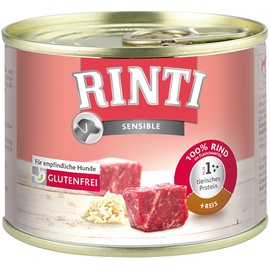 Rinti Sensible Rind Reis 24x185g Dose Hundenassfutter