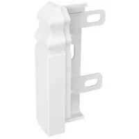 GGK 114103 Endstück links 4D 20x80mm, Kunststoff, weiß