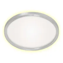 Briloner LED Panel Cadre 1 rund Aluminiumfarbig/Weiß