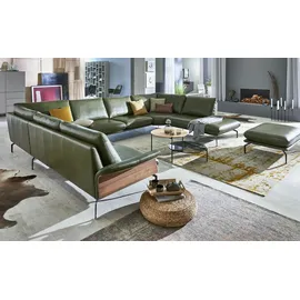 Nils Olsen Wohnlandschaft Leder 404 cm Grün