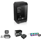 Bundle aus Thermaltake The Tower 250 + Chassis Stand Kit | Black + Toughpower GF A3 750W | PC-ATX-3.0-Netzteil | PCIe Gen 5.0 + TH360 V2 Ultra EX ARGB | All-in-One Wasserkühlung