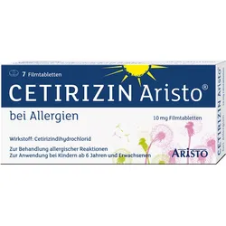 Cetirizin Aristo bei Allergien 10mg 7 St Filmtabletten