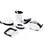 Pavo Trendy Schreibtisch-Set Zettelbox Hochglanz Weiß 6 St.