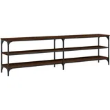 vidaXL TV-Schrank Braun Eiche 180x30x50 cm Holzwerkstoff und Metall