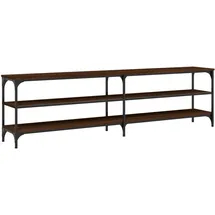vidaXL TV-Schrank Braun Eiche 180x30x50 cm Holzwerkstoff und Metall