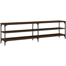 vidaXL TV-Schrank Braun Eiche 180x30x50 cm Holzwerkstoff und Metall