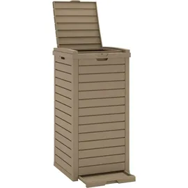 vidaXL Outdoor-Mülltonne 41 l Hellbraun