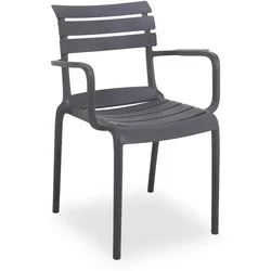 Stapelstuhl outdoor FINN grau - grau