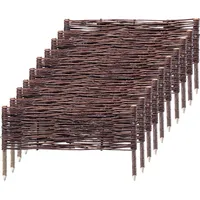 Kadax Palisade aus Weide "Holme", natürlicher Weidenzaun, 20 cm,