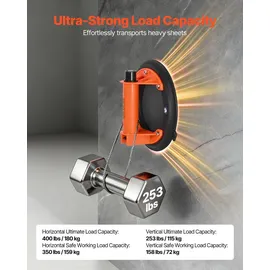 Vevor Saugheber ABS 203 mm orange
