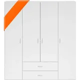 SchlafKONTOR Base 160 x 177 x 52 cm weiß