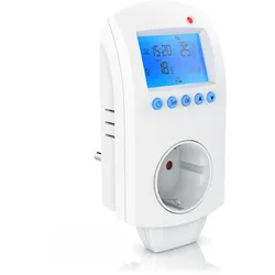 BEARWARE WLAN Thermostat Steckdose - Steckdosenthermostat - WiFi Smart Life, TUYA - für Heizgeräte - mit Share-Funktion - 5°-35°C
