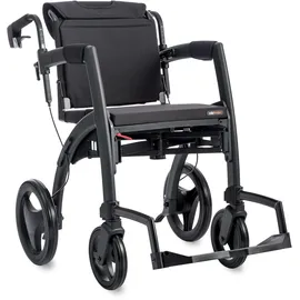 Rollz Motion 2.1 Rollator/Rollstuhl faltbar Größe Small matt schwarz