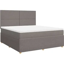 vidaXL Boxspringbett 180 x 200 cm Taupe